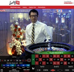 Casino Floor Roulette disponible sur Lucky31 Casino