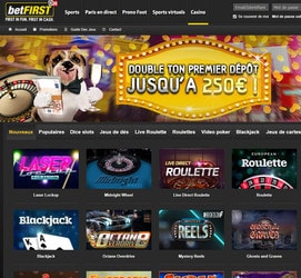 betFIRST le casino en ligne legal belge