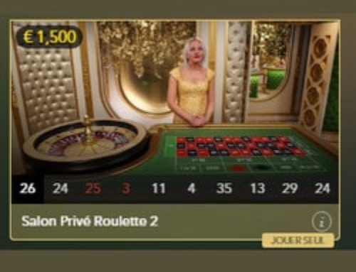 Live roulette et blackjack VIP sur Evolution Salon Privé
