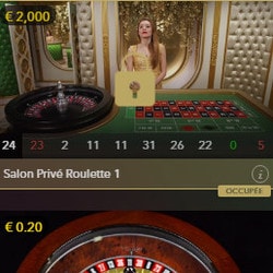 Evolution Salon Privé sur Dublinbet : jouez seule a une table de roulette ou de blackjack