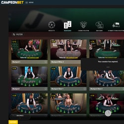 Campeonbet, champion des jeux de casino avec croupiers en direct