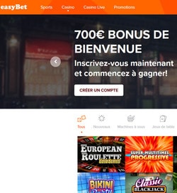 Easybet Mobile : votre casino en ligne compatible Andropid et iOS