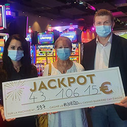 Jackpot au Casino du Cap d'Agde